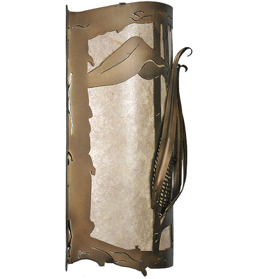 17" Wide Corn LED Wall Sconce