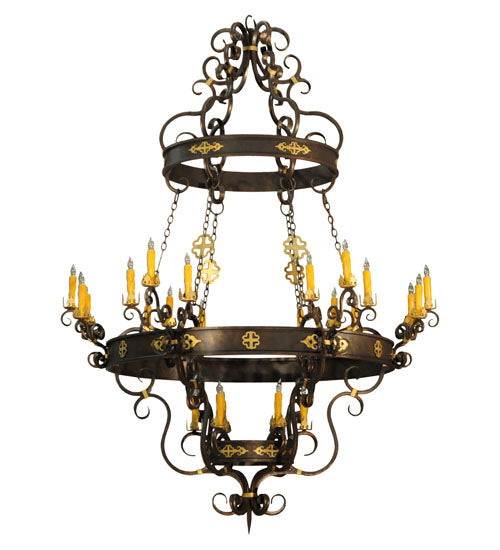 72"W Santino 24 Lt Chandelier