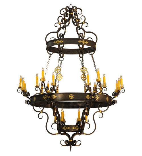 72"W Santino 24 Lt Chandelier