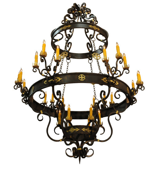 72"W Santino 24 Lt Chandelier