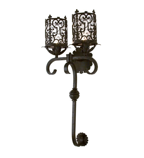 16" Wide Oskar 2 Light Wall Sconce