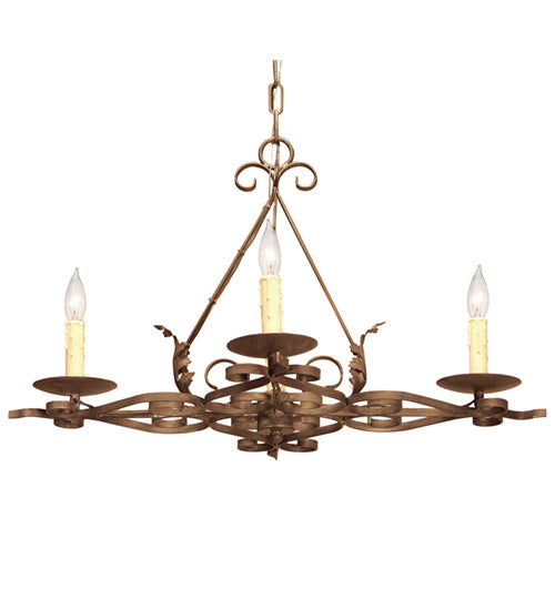 42" Long Elianna 12 Lt Oblong Chandelier