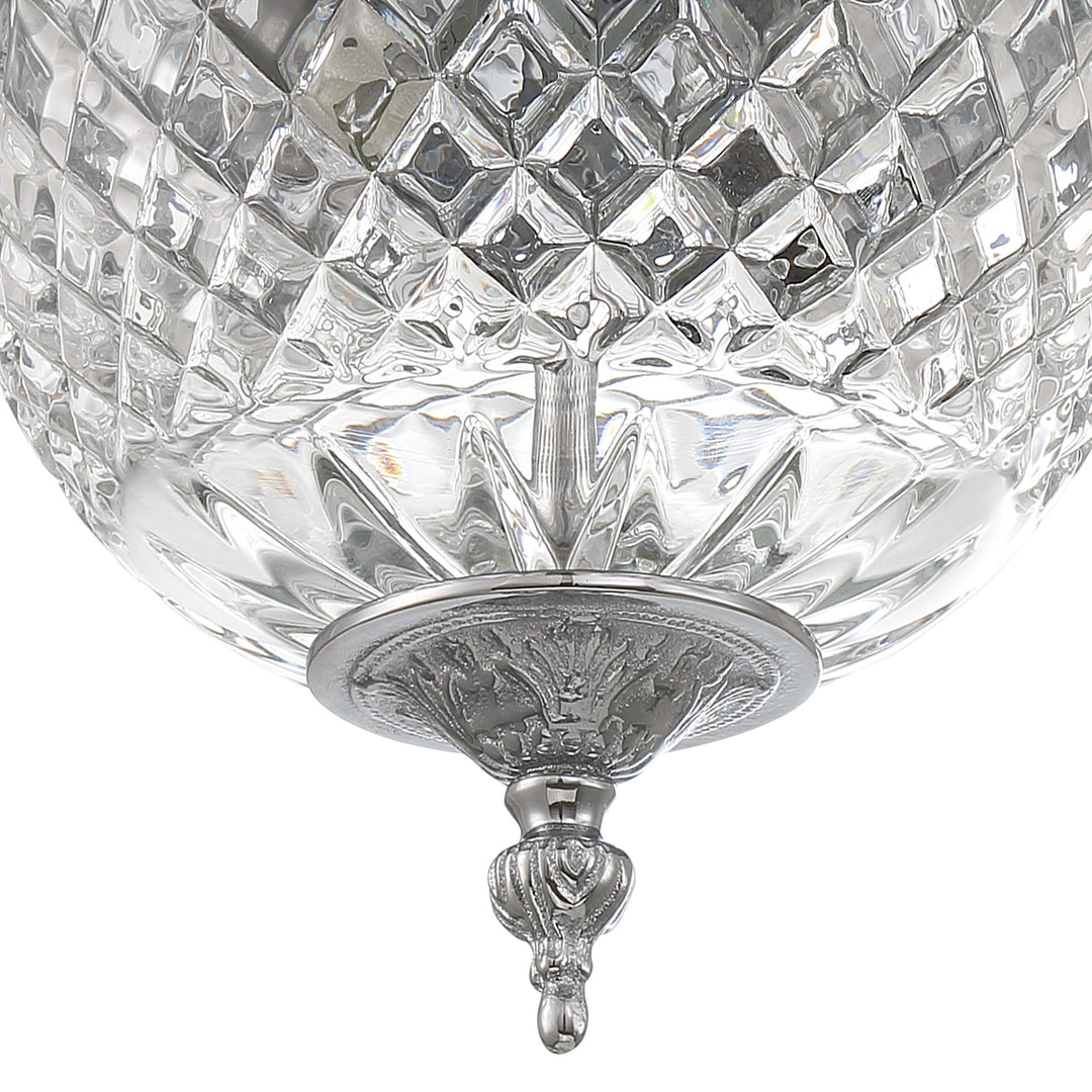 Crystorama Crystorama 2 Light English Bronze Crystal Flush Mount