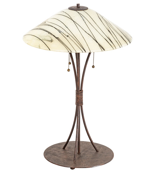 27" High Metro Fusion Branches Glass Table Lamp