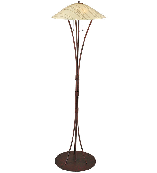 65"H Metro Fusion Branches Glass Floor Lamp