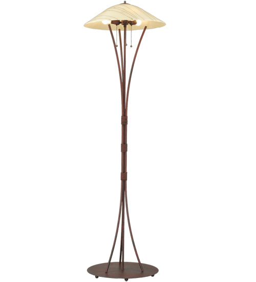 65"H Metro Fusion Branches Glass Floor Lamp