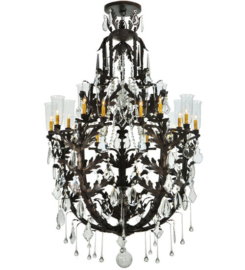 48"W French Baroque 16 Lt Chandelier