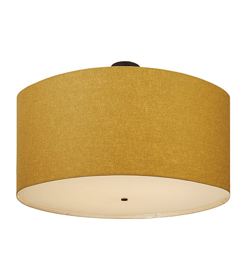 48"W Cilindro Beige Textrene Semi-Flushmount