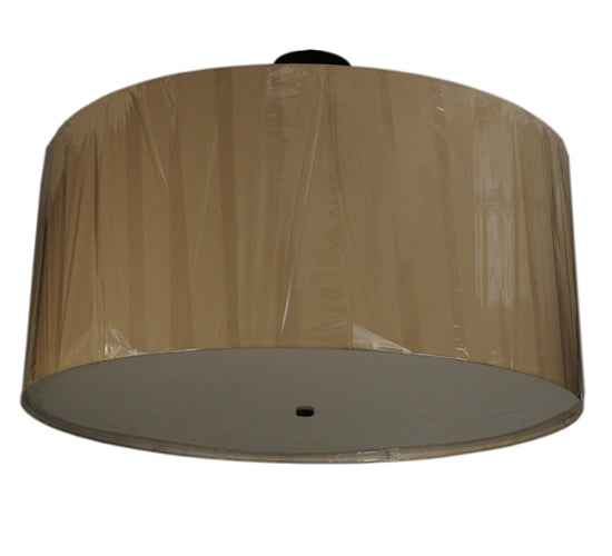 48"W Cilindro Beige Textrene Semi-Flushmount