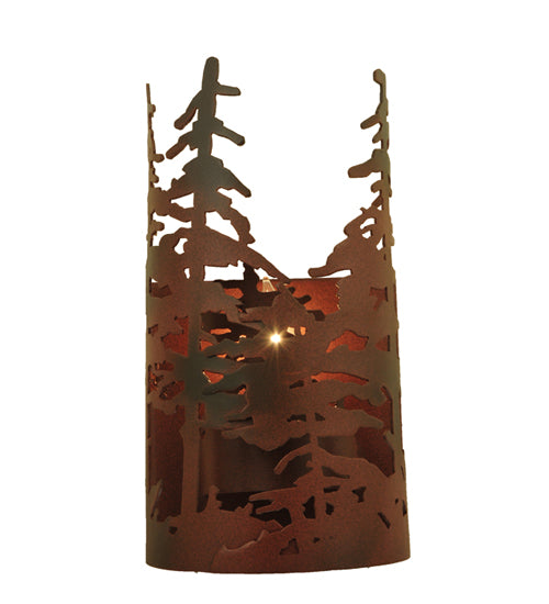 5.5" Wide Tall Pines Wall Sconce