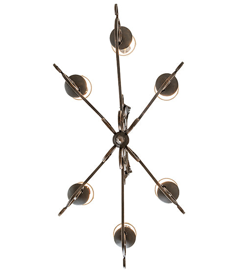 48" Long Christabel 6 Light Oblong Chandelier