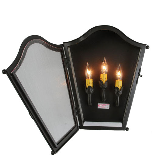 12" Wide Austin 3 Light Wall Sconce