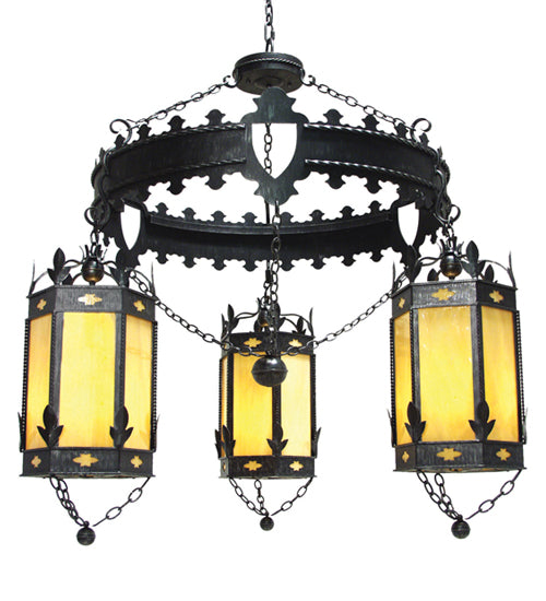 54" Wide Valhalla 3 Light Chandelier