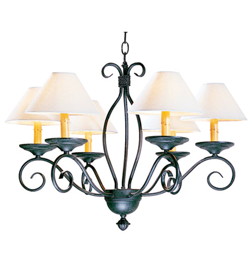 26" Wide Sienna 6 Light Chandelier