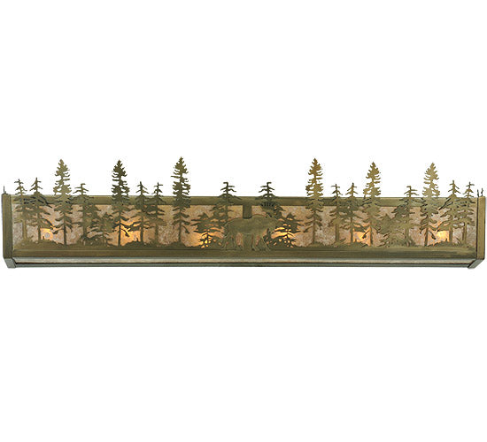 36" Long Moose At Dusk Vanity Light