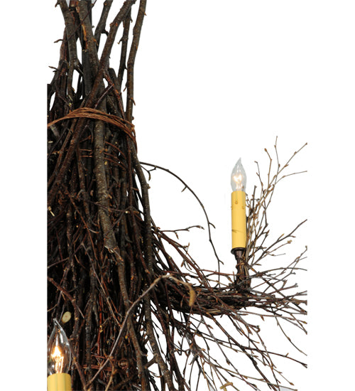 72" Wide Twigs 3 Tier Chandelier