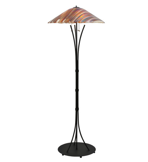 65"H Marina Fused Glass Floor Lamp