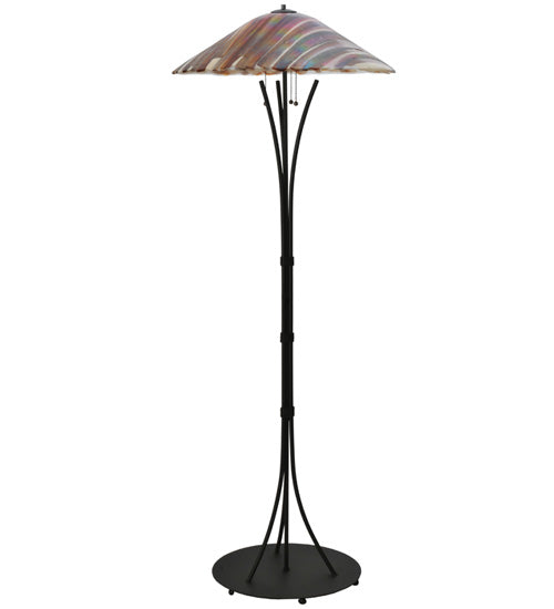 65"H Marina Fused Glass Floor Lamp