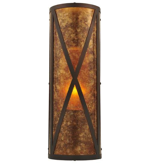 7"W Saltire Craftsman Wall Sconce