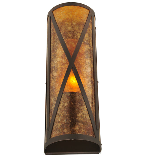 7"W Saltire Craftsman Wall Sconce