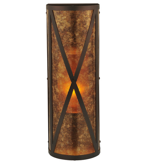 7"W Saltire Craftsman Wall Sconce