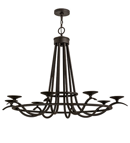 48"L Octavia 8 Lt Oblong Chandelier