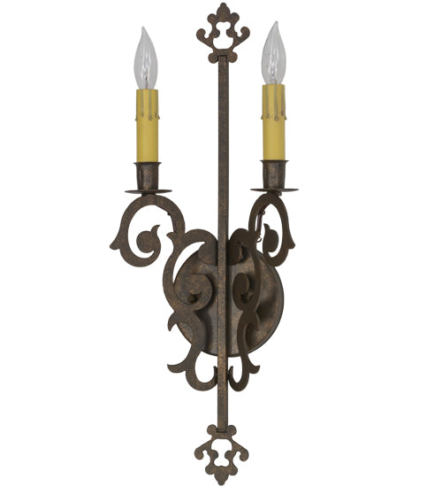 8"W Aneila 2 Lt Wall Sconce