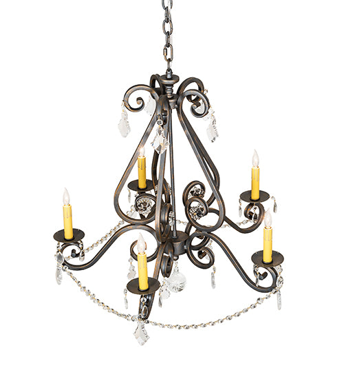 26" Wide Adrianna 5 Light Chandelier