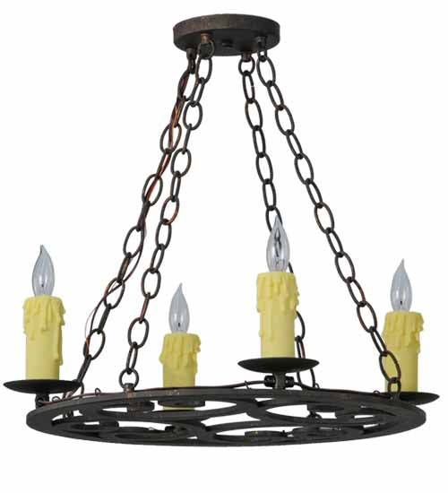 20" Wide Ashley 4 Lt Chandelier