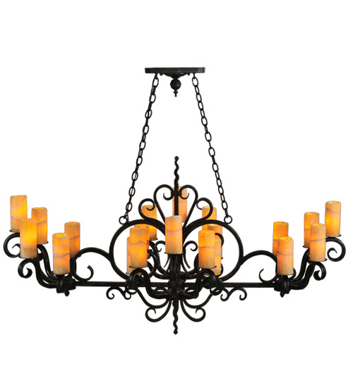 60"L Kean 20 Lt Chandelier