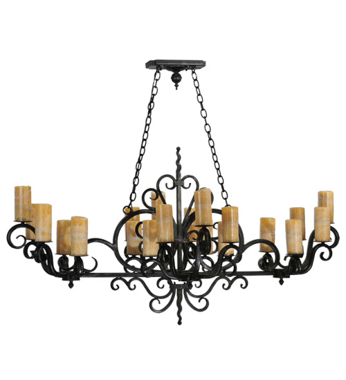 60"L Kean 20 Lt Chandelier