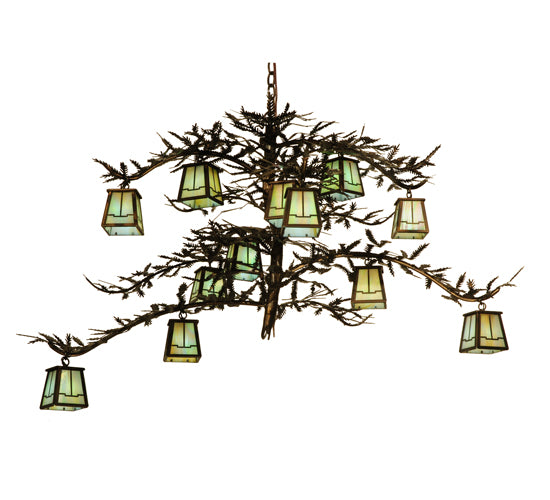 50" Wide Pine Branch Valley View 12 Light Chandelier