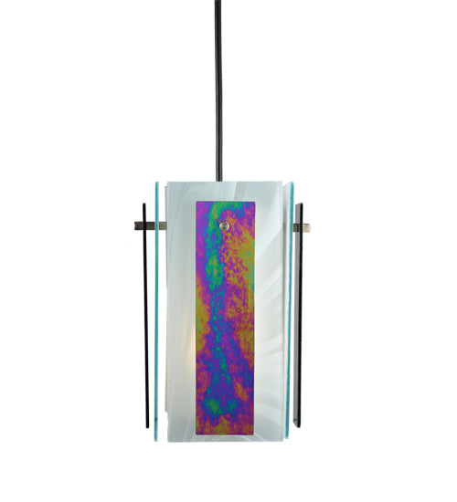 6.5"Sq Metro Aurora Borealis Quadrato Mini Pendant