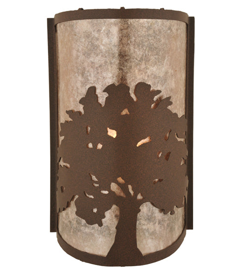 7.75"W Oak Tree Wall Sconce