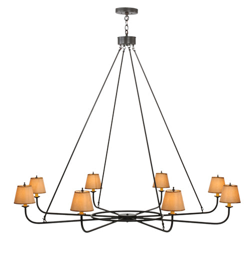 62"W Brach Ring 8 Lt Chandelier