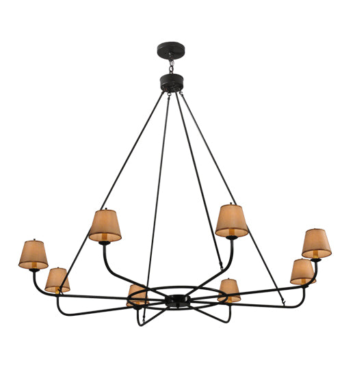 62"W Brach Ring 8 Lt Chandelier