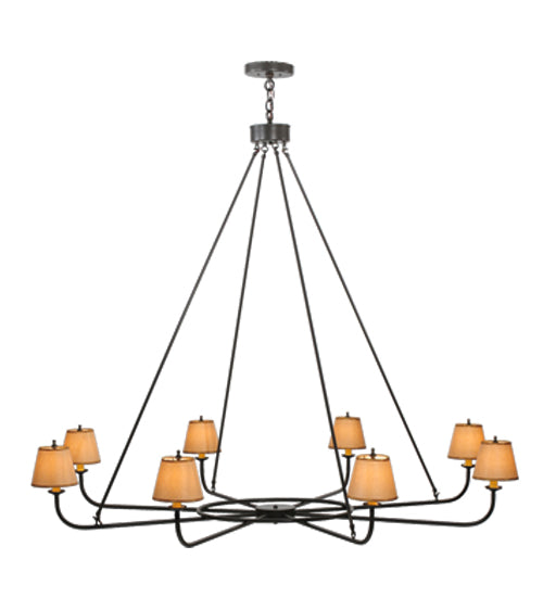 62"W Brach Ring 8 Lt Chandelier