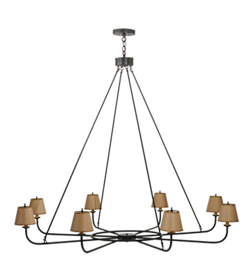 62"W Brach Ring 8 Lt Chandelier