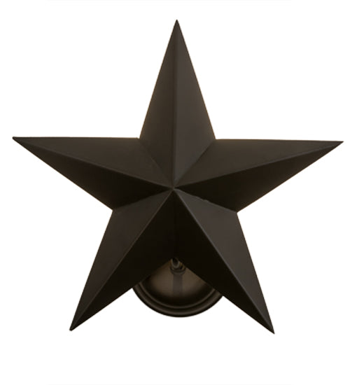 15" Wide Texas Star Wall Sconce