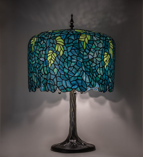 28" High Tiffany Wisteria Table Lamp