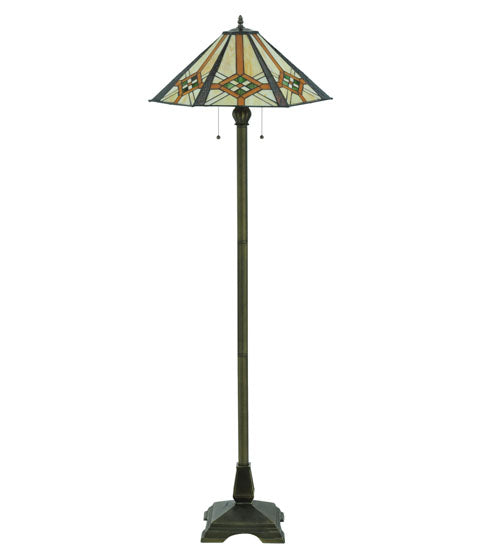 61"H Crosshairs Mission Floor Lamp