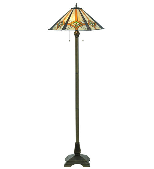 61"H Crosshairs Mission Floor Lamp