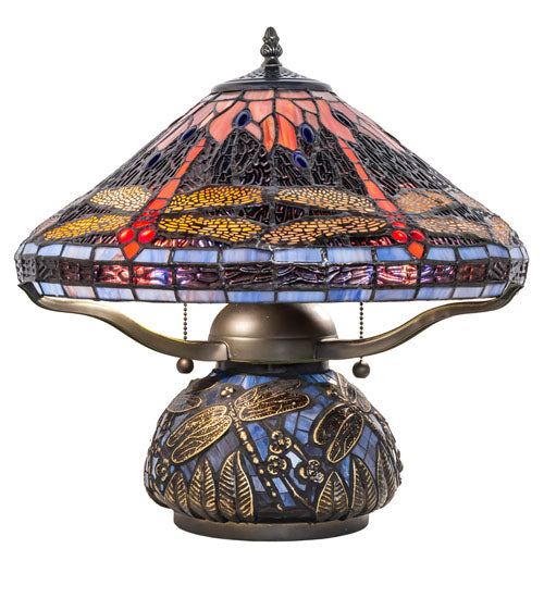 16" High Tiffany Dragonfly Table Lamp