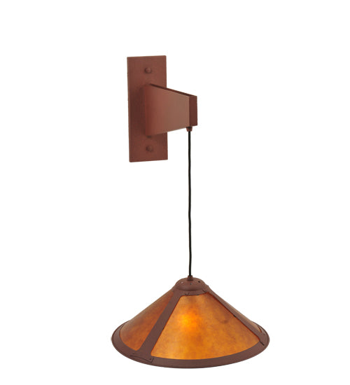 17"W Mission Cantilever Wall Sconce