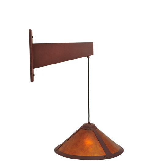 17"W Mission Cantilever Wall Sconce