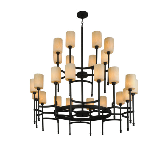 60"W Fantasy 24 Lt Two Tier Chandelier