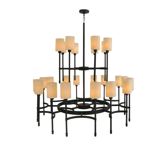 60"W Fantasy 24 Lt Two Tier Chandelier