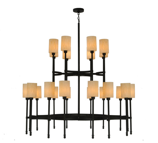 60"W Fantasy 24 Lt Two Tier Chandelier