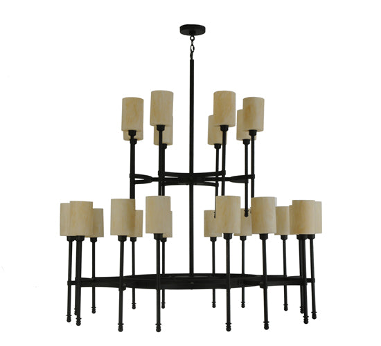 60"W Fantasy 24 Lt Two Tier Chandelier