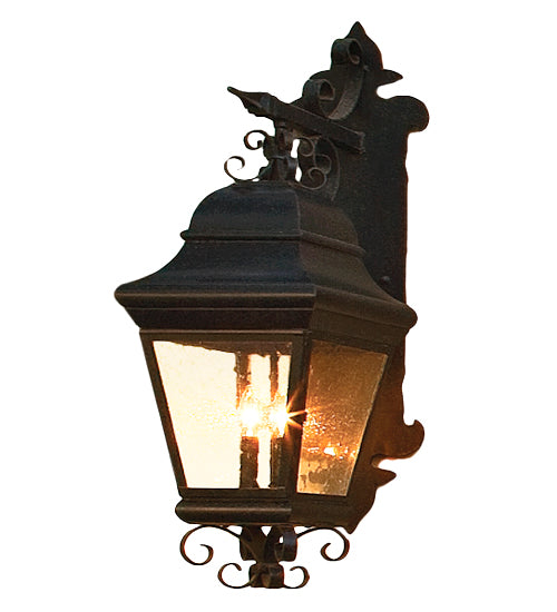 11"W Vincente Lantern Wall Sconce